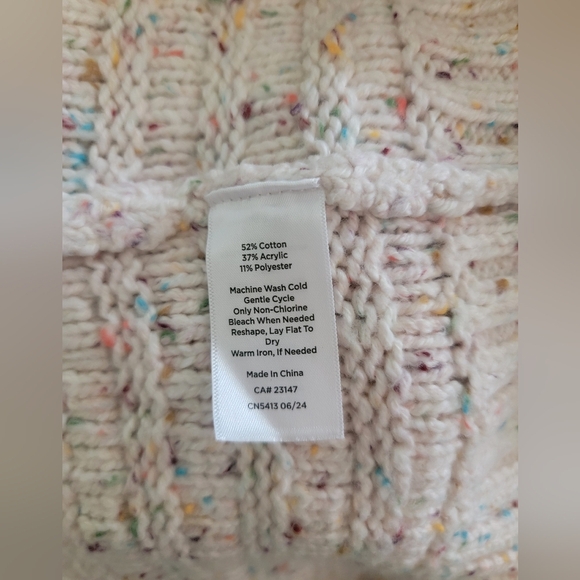 Talbots Cream Cowl Neck Sweater - Picture 6 of 6